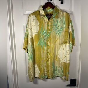 Vintage JAMS World Tropical Causal Button Down Palm  Guitars Size XXLarge Men’s